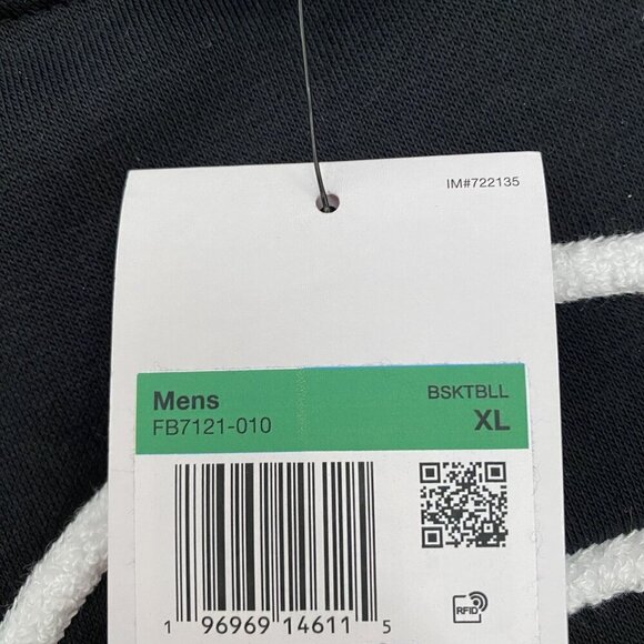 Nike Dri-FIT Standard Issue Men's Basketball Crew Black/White NWT Size XL. B22 - Picture 6 of 9